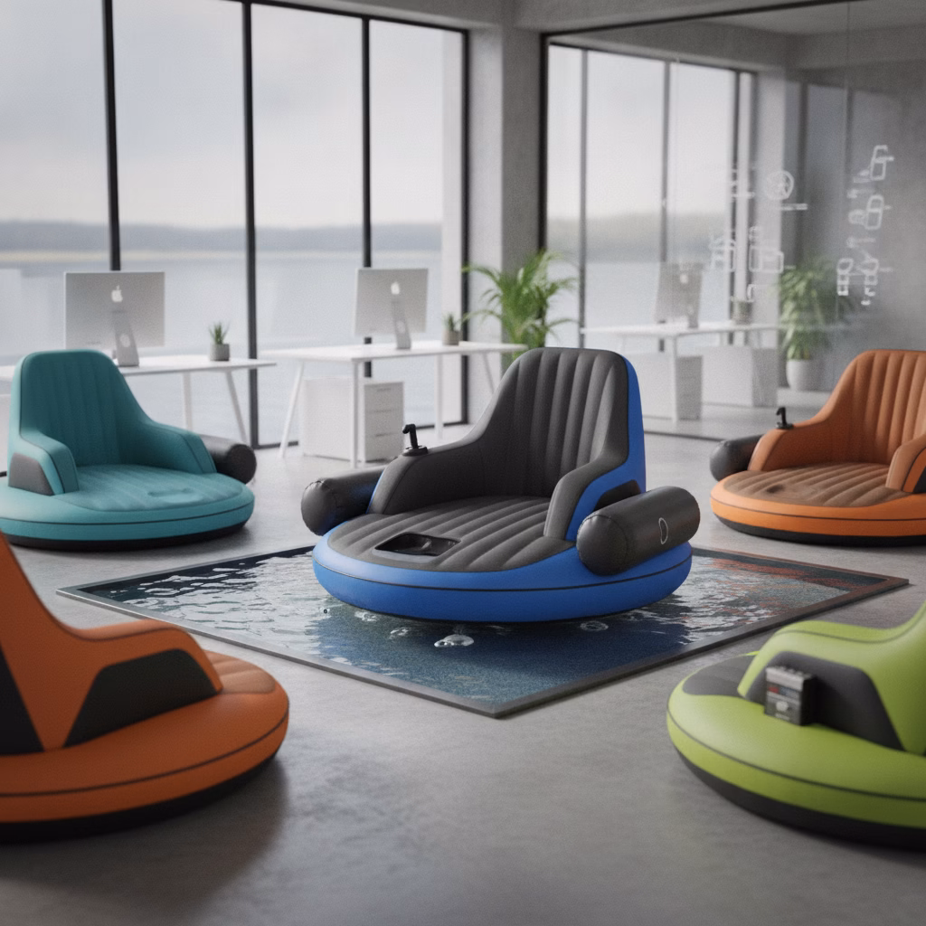 Why Paddle When You Can Drive a Motorized Sofa? The Inflatable Electric Chair Lake Float Reviewed