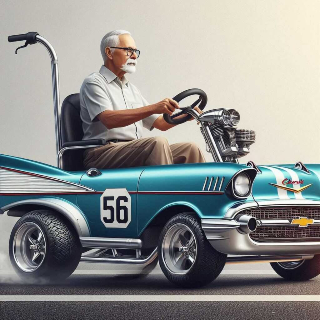 56 Chevy Mobility Scooter 2