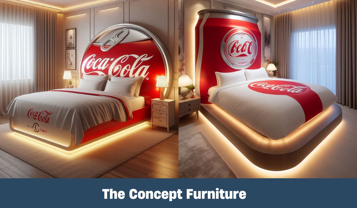 Coca-Cola Shaped Bed: Unique Bed Design Resembling a Coca-Cola Can