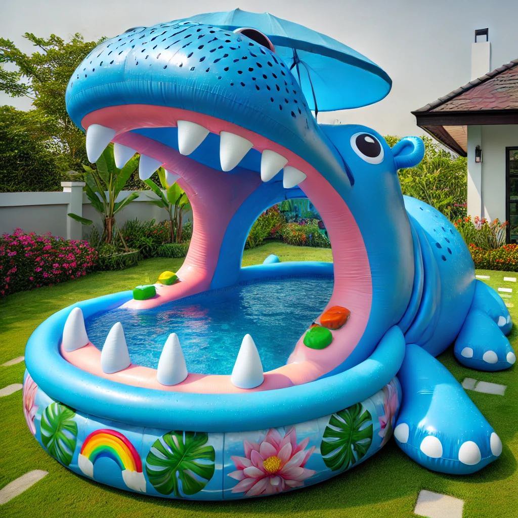 Inflatable Hippo Pools