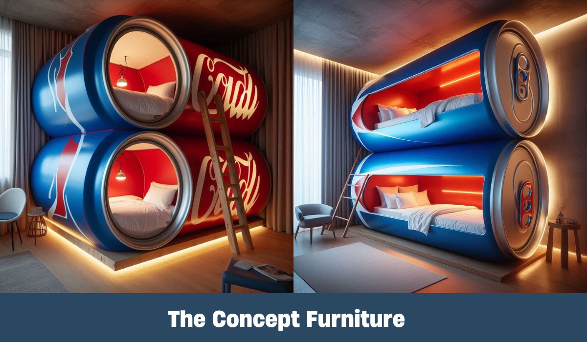 Pepsi Bunk Bed: Unique Bunk Beds Crafted from Pepsi Soft Drink Cans