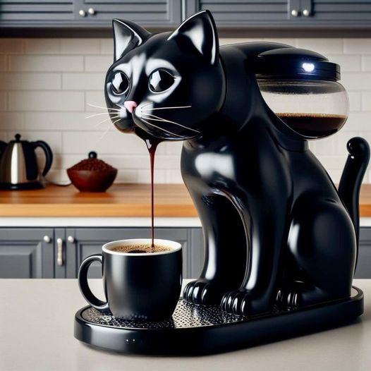 cat coffee maker