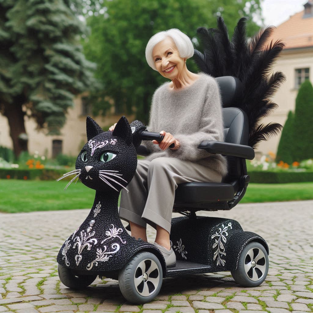 Black Cat Scooters for the Elderly 1