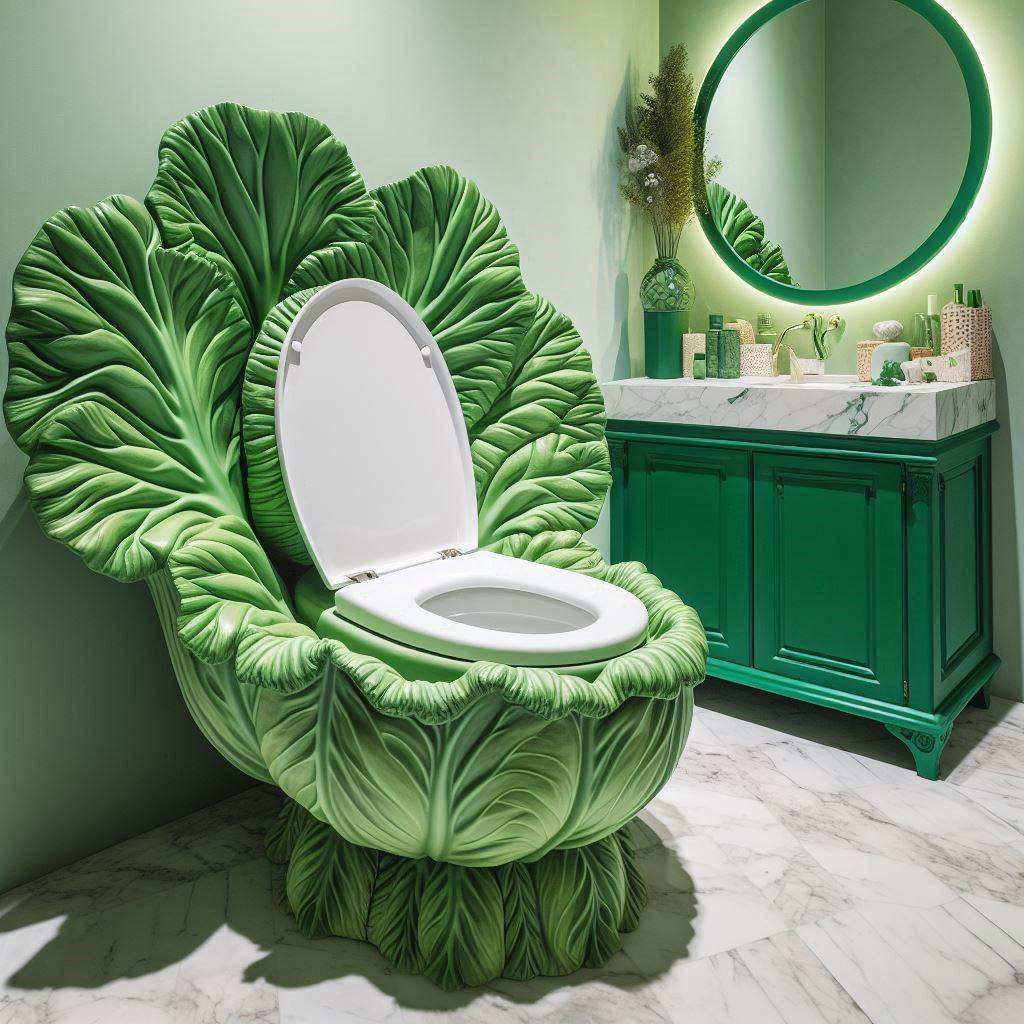 Cabbage Shaped Toilets 1