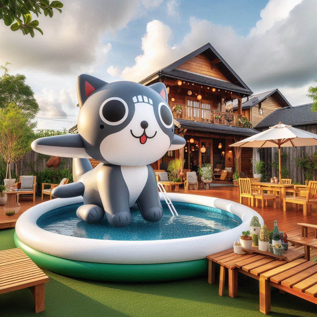 Cat Inspired Inflatable Swimming Pools 1