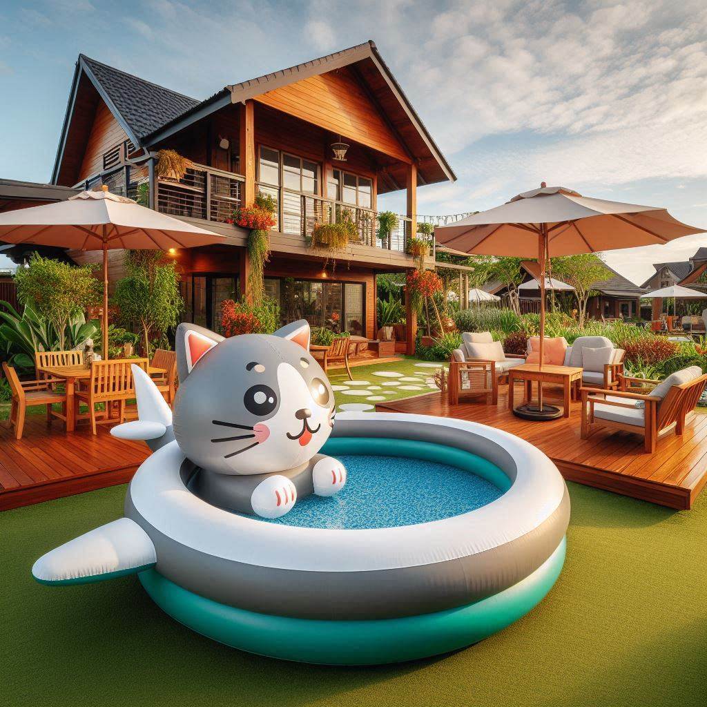 Cat Inspired Inflatable Swimming Pools 2