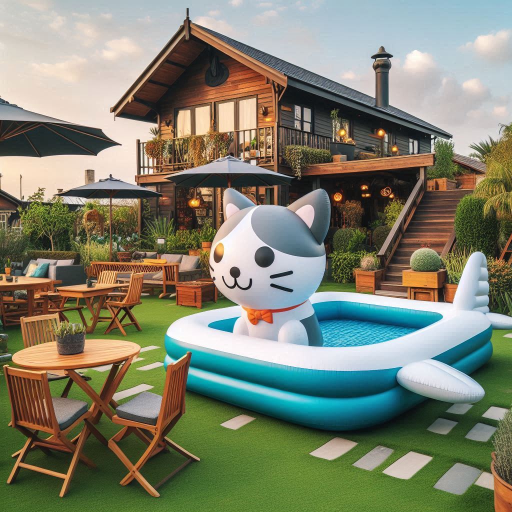 Cat Inspired Inflatable Swimming Pools 3