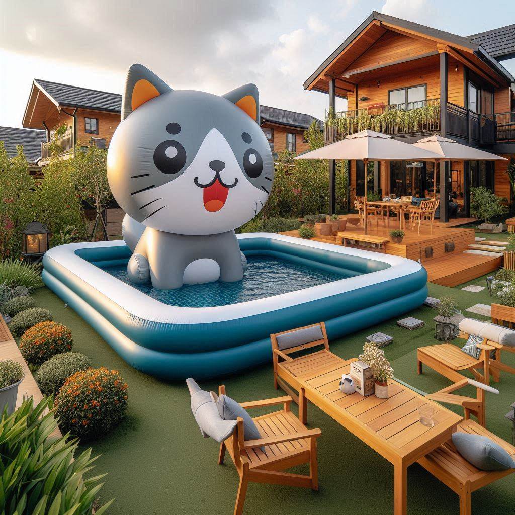 Cat Inspired Inflatable Swimming Pools 5