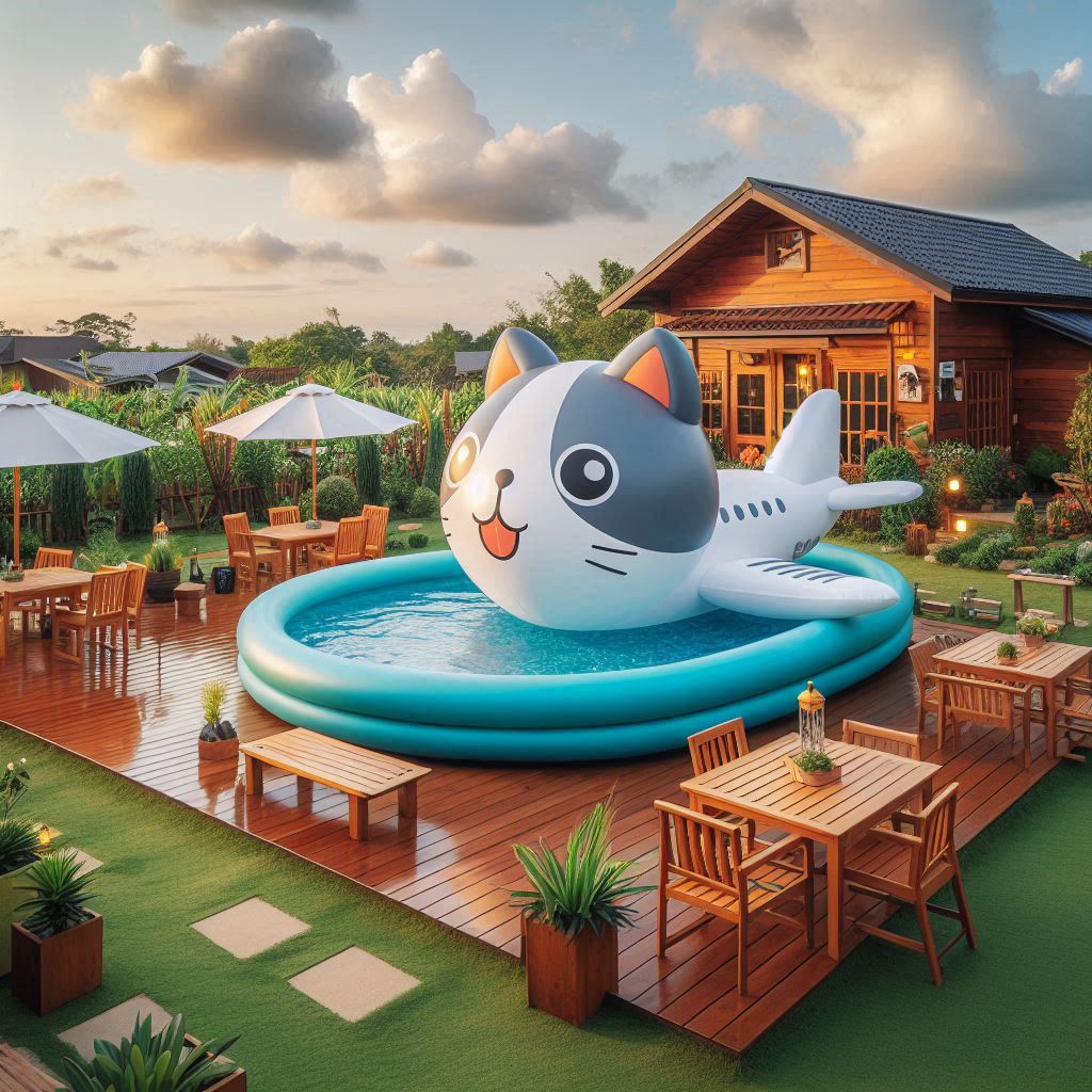 Cat Inspired Inflatable Swimming Pools 6