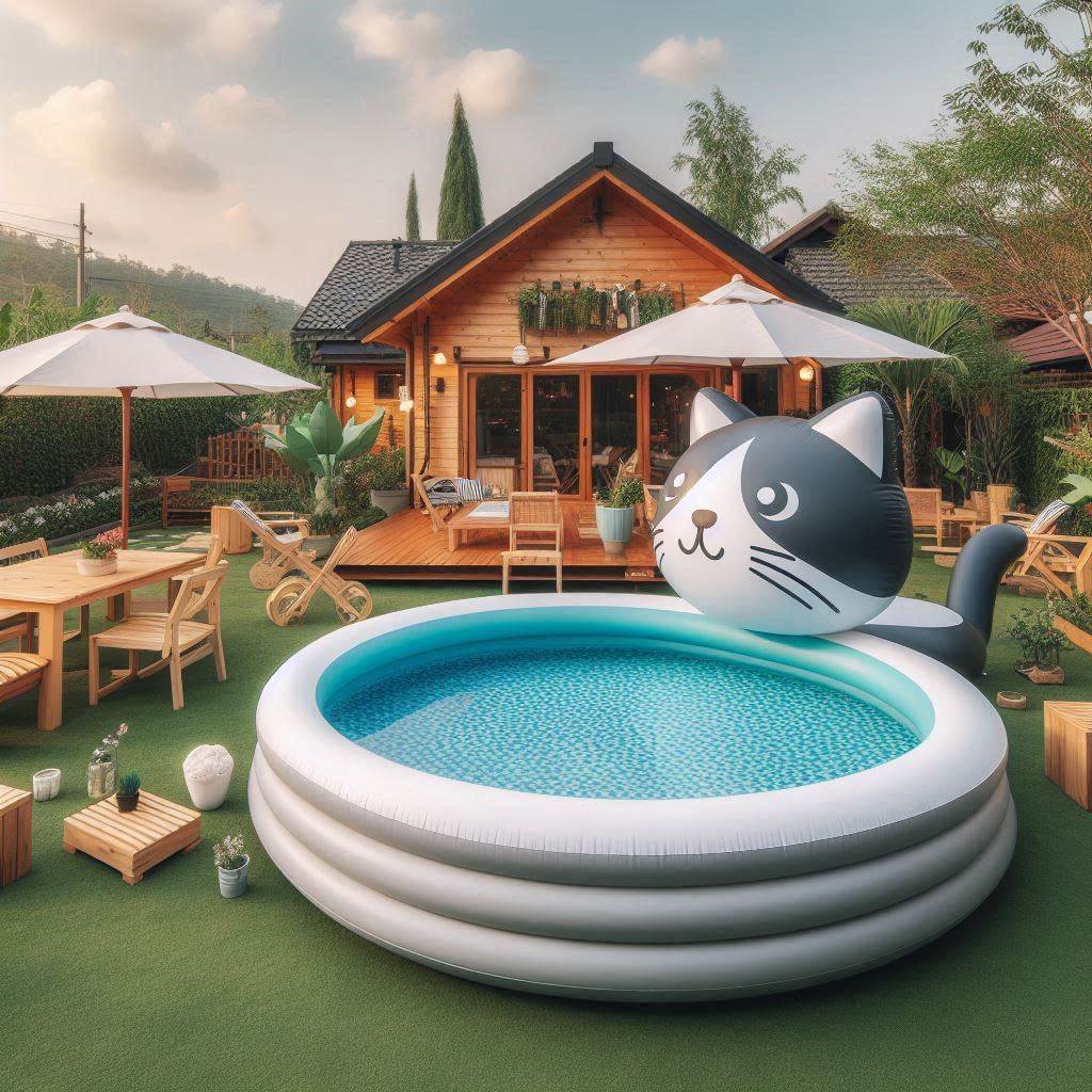 Cat Inspired Inflatable Swimming Pools 7