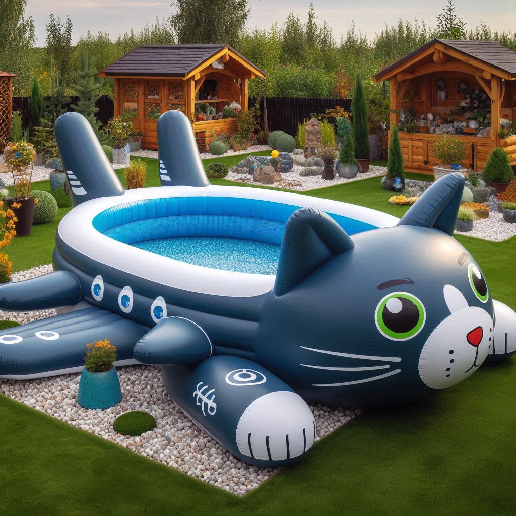 Cat Inspired Inflatable Swimming Pools