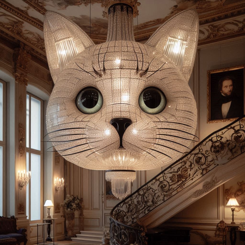 Cat Shaped Ceiling Lamp 2