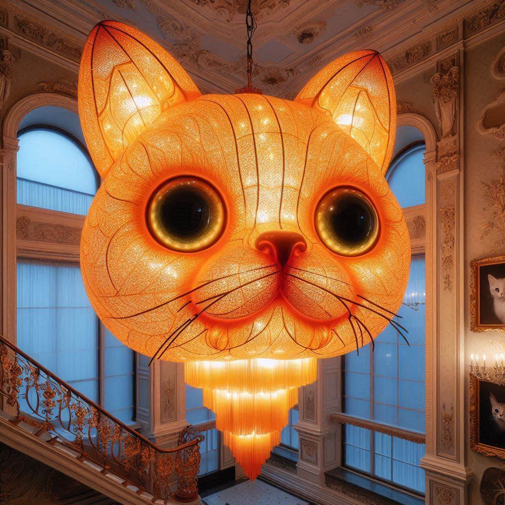 Cat Shaped Ceiling Lamp 5