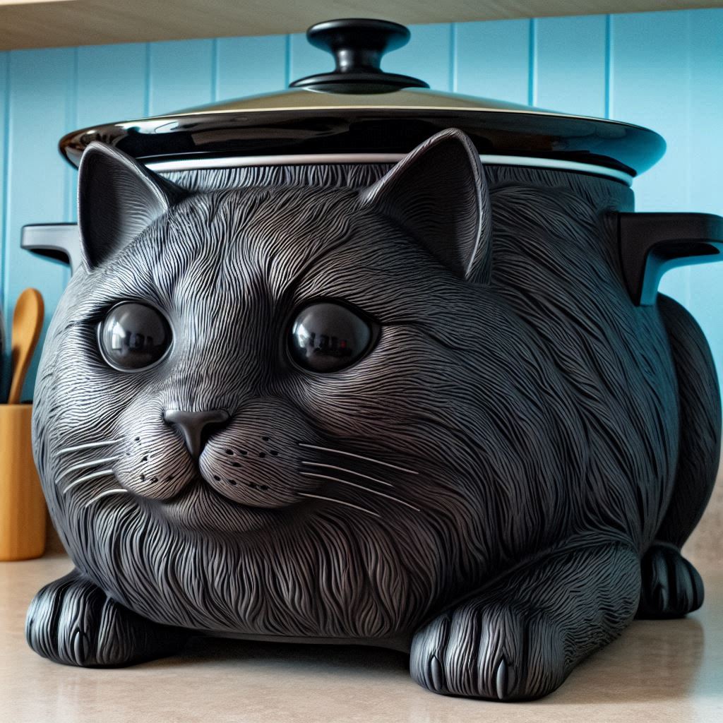 Cat Shaped Crockpot 3