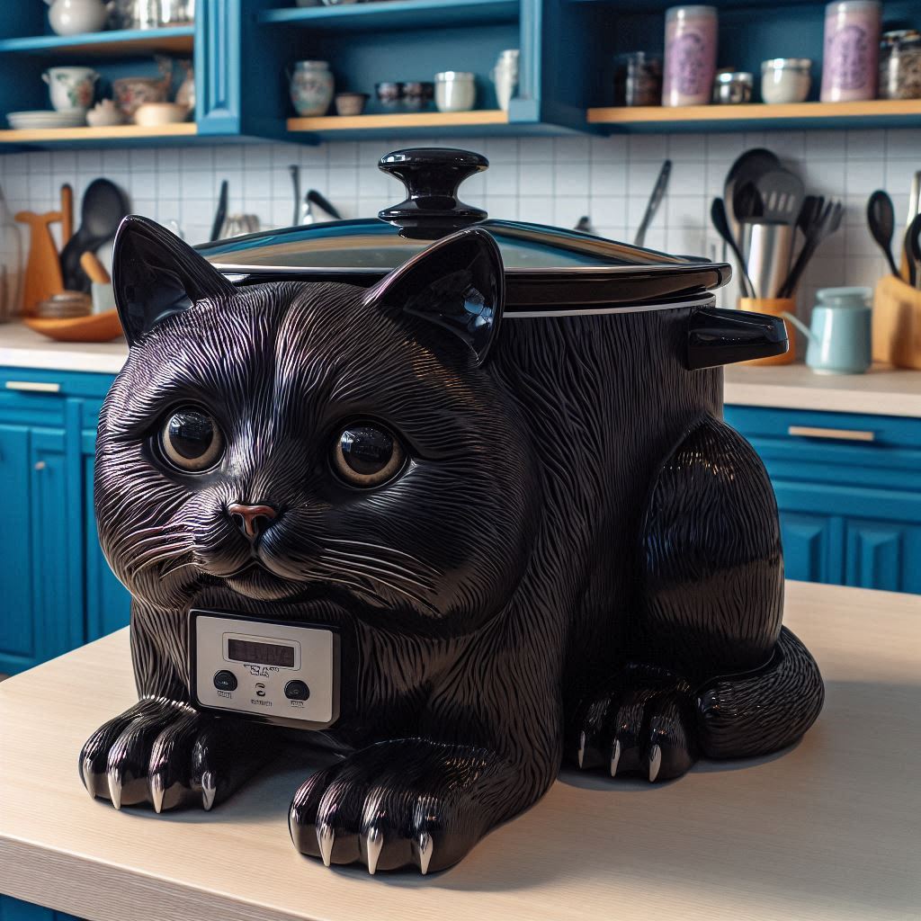 Cat Shaped Crockpot 6