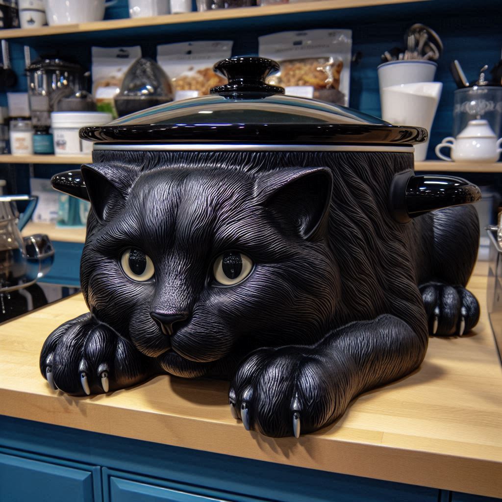 Cat Shaped Crockpot 7