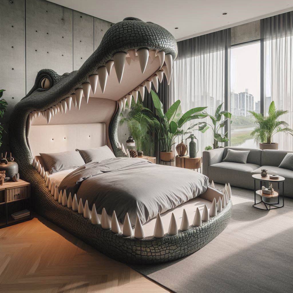 Crocodile Teeth Shaped Bed 1