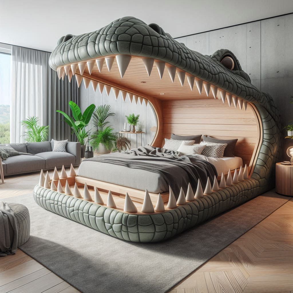 Crocodile Teeth Shaped Bed 2