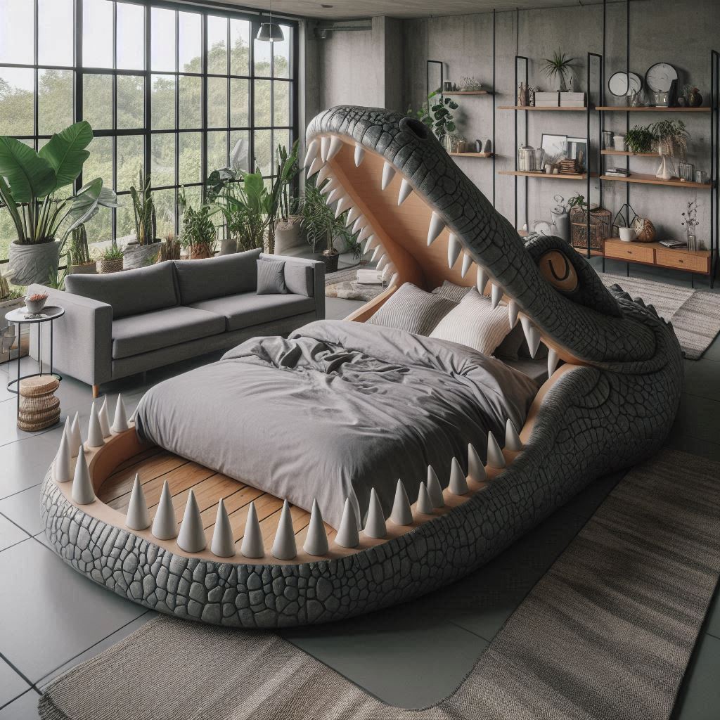 Crocodile Teeth Shaped Bed 3