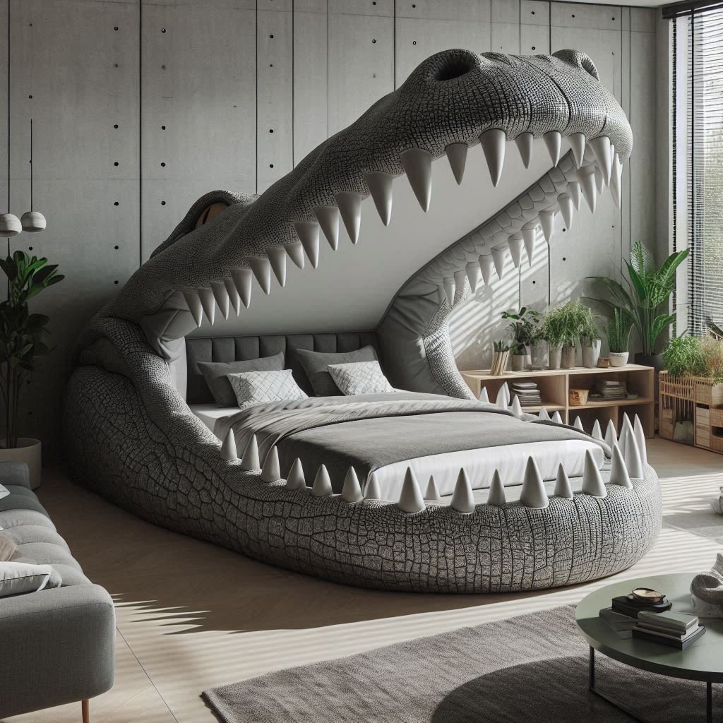 Crocodile Teeth Shaped Bed 4