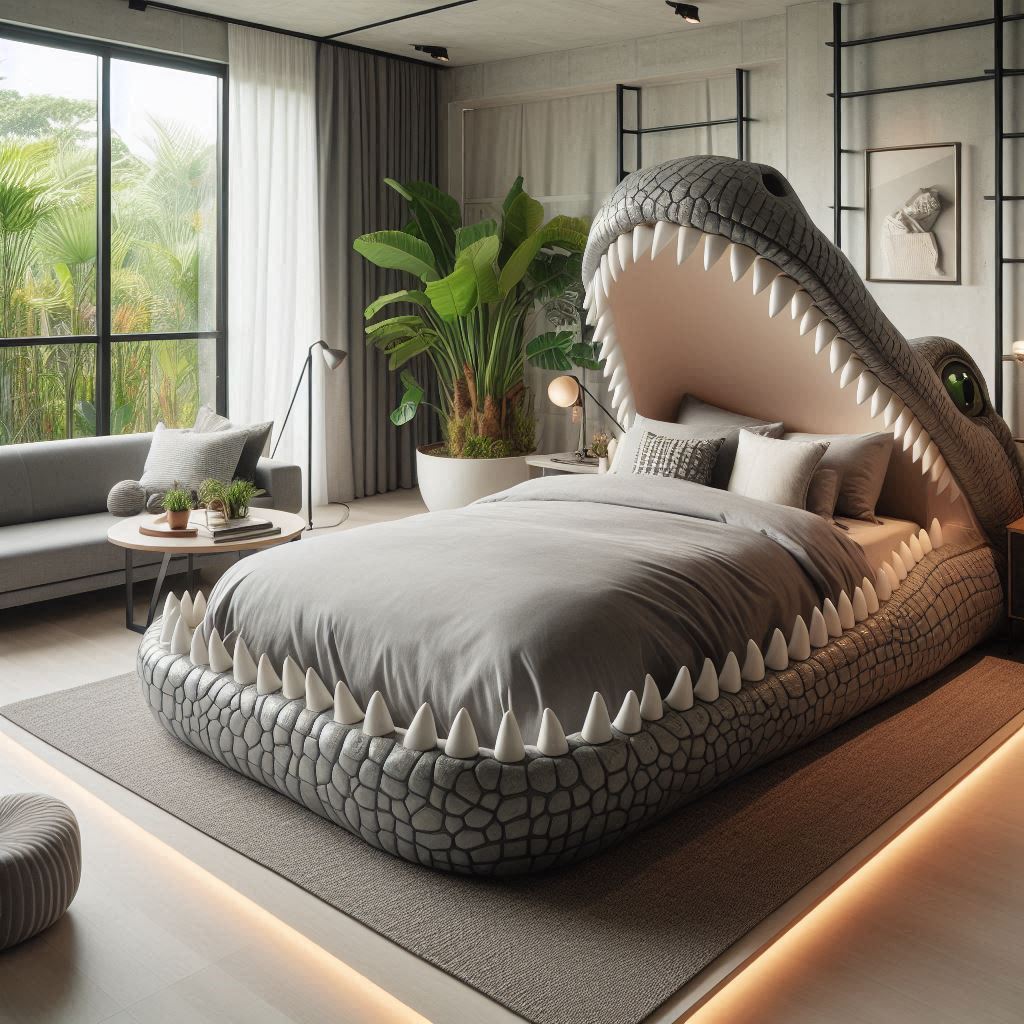 Crocodile Teeth Shaped Bed 8