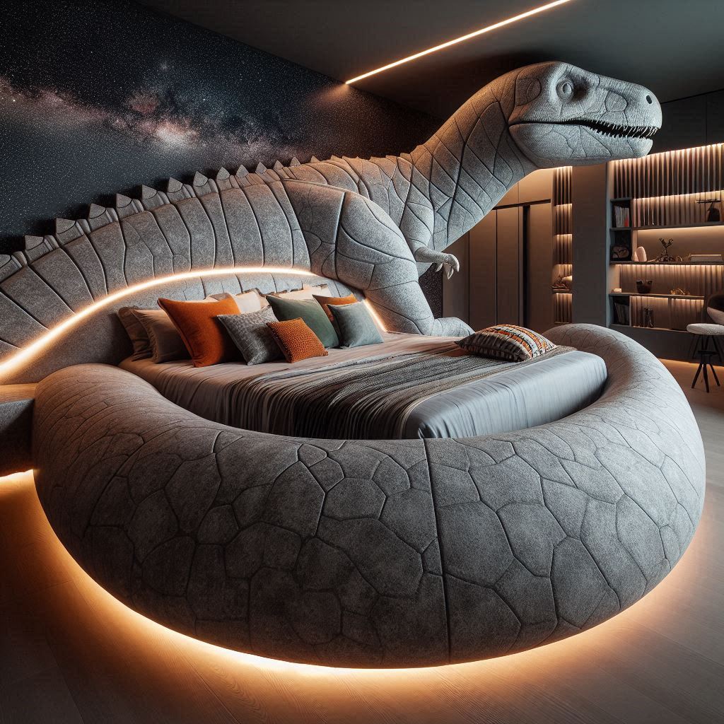 Dinosaur Shaped Bed 1