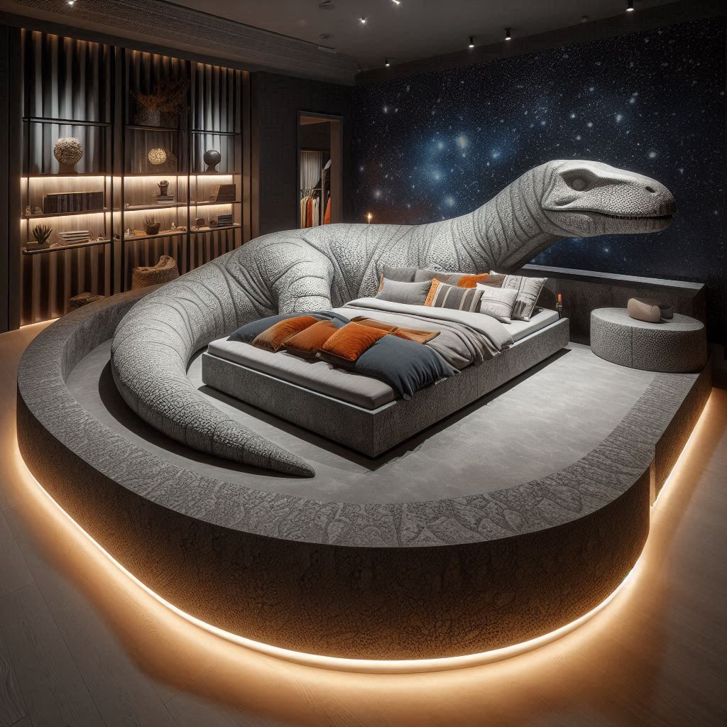 Dinosaur Shaped Bed 7