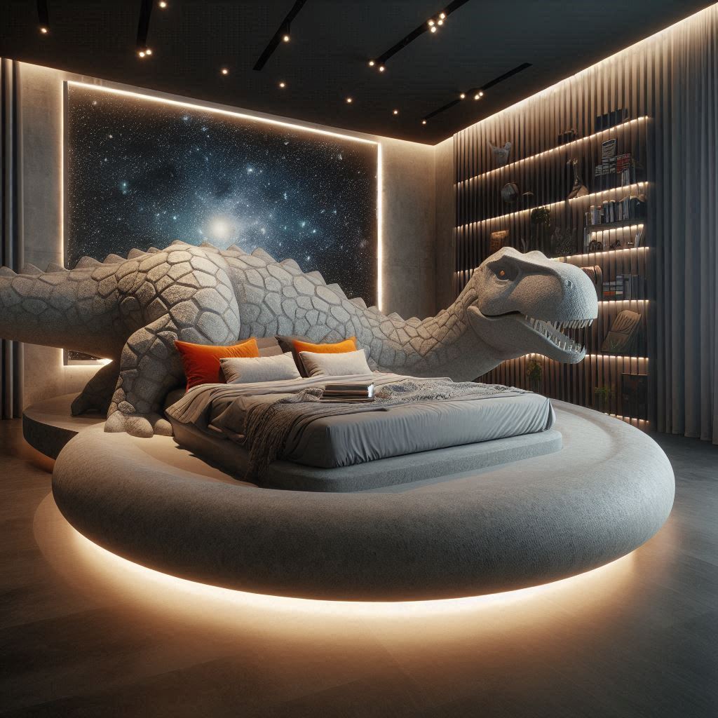 Dinosaur Shaped Bed 8