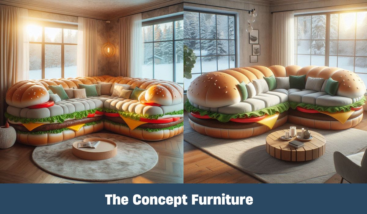 Discover the Fun and Quirky Hamburger Round Sofa for Foodie Enthusiasts