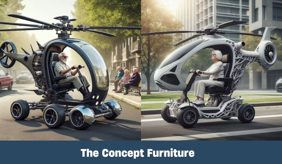 Experience Elevated Travel: Helicopter Shape Mobility Scooter Now Available