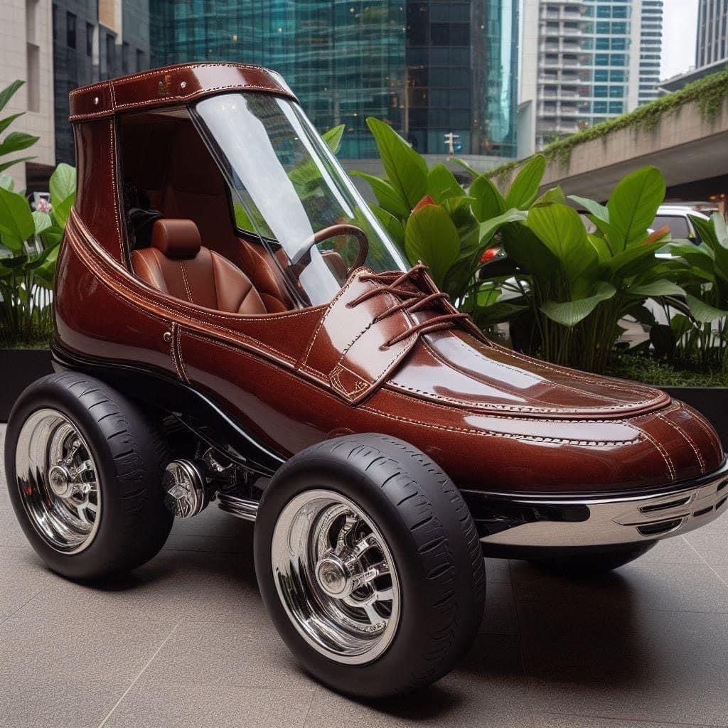 Giant Electric Shoe Shaped Car