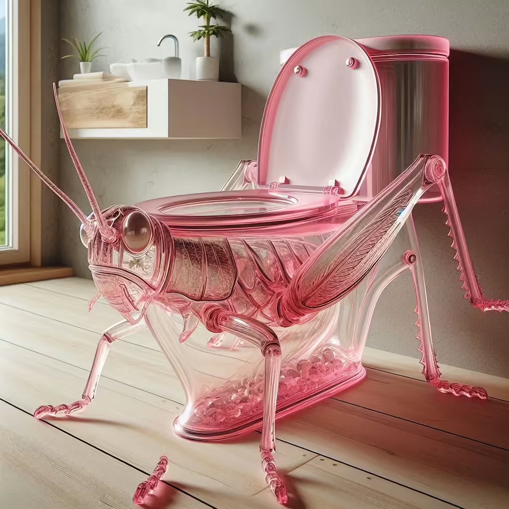 Grasshopper Shape Toilet 4