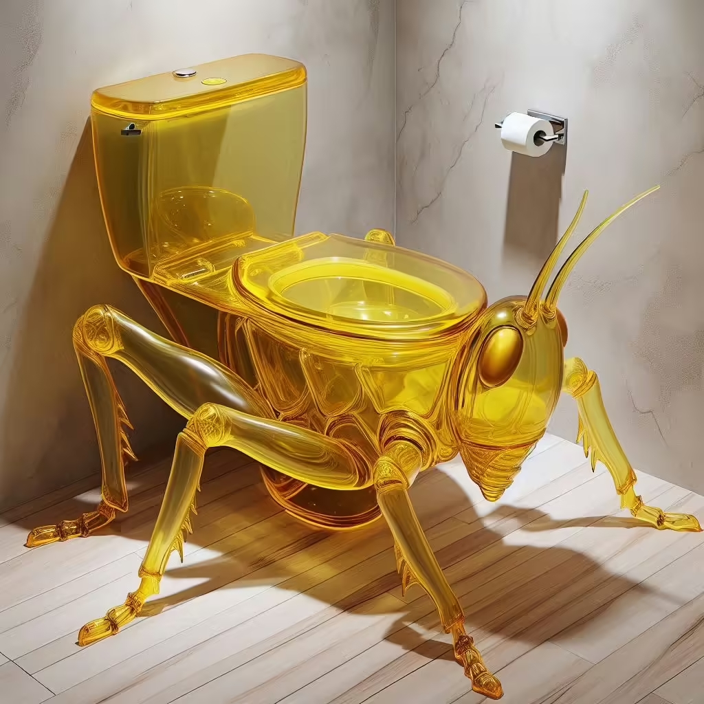 Grasshopper Shape Toilet 8