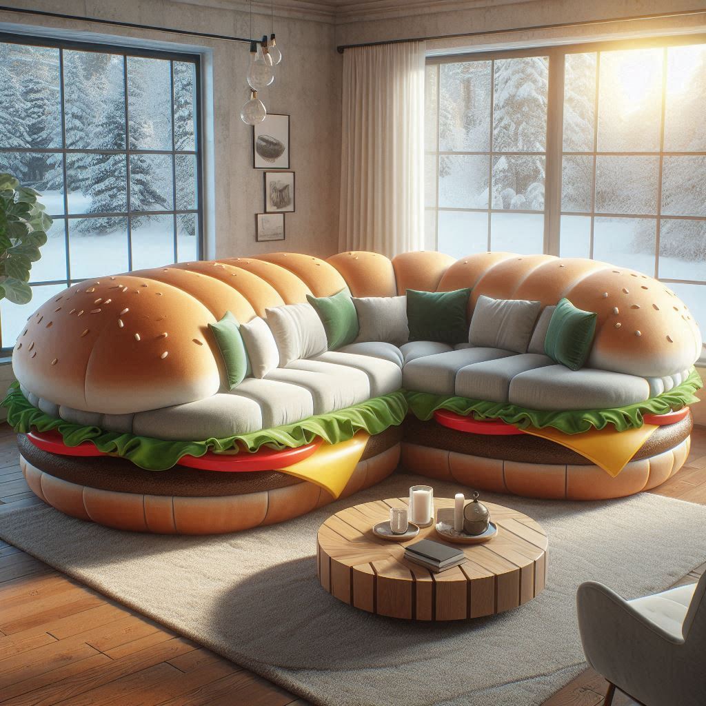 Hamburger Round Sofa 1