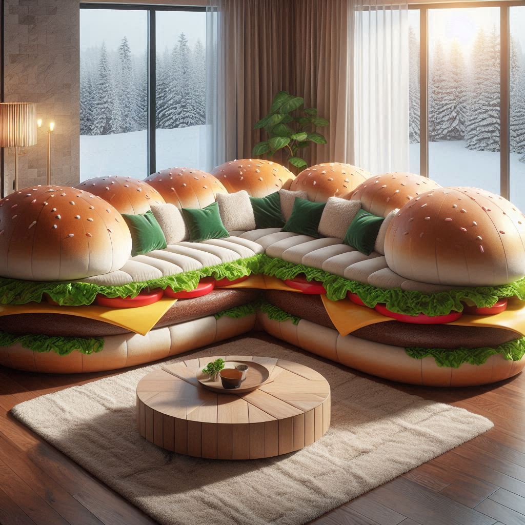 Hamburger Round Sofa 2