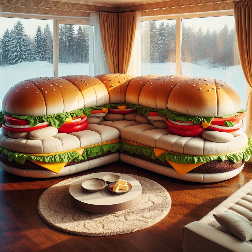 Hamburger Round Sofa 3