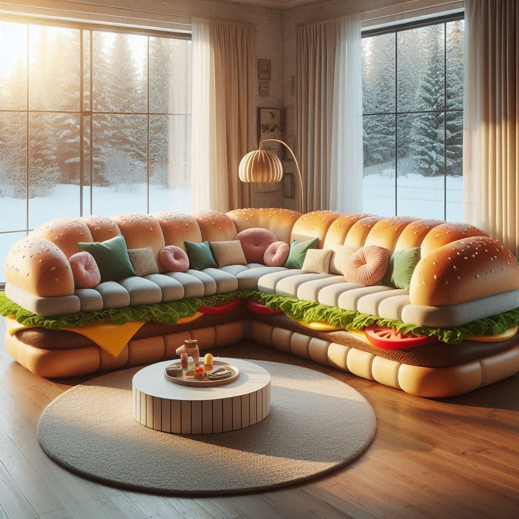 Hamburger Round Sofa 4