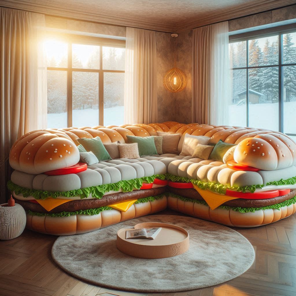 Hamburger Round Sofa 6