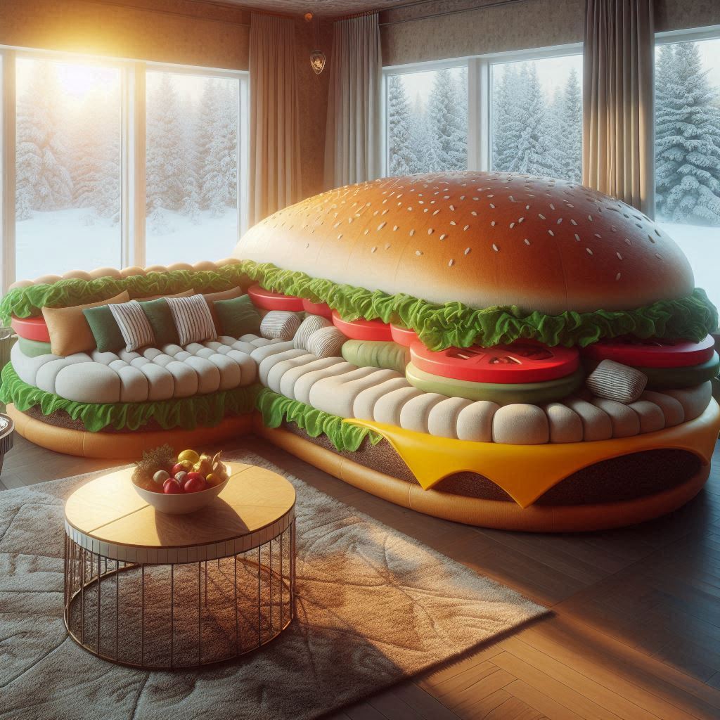 Hamburger Round Sofa 7