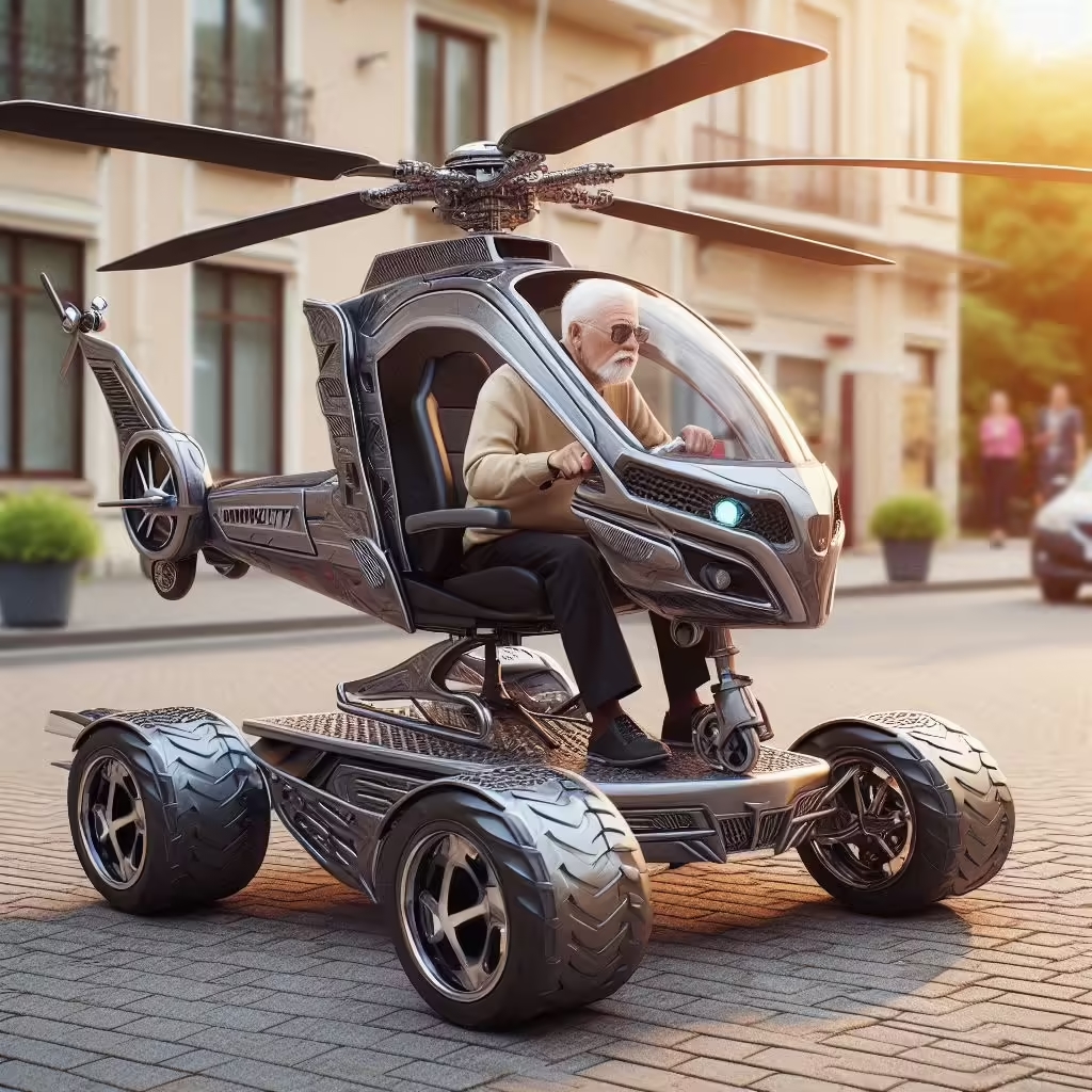 Helicopter Shape Mobility Scooter 2