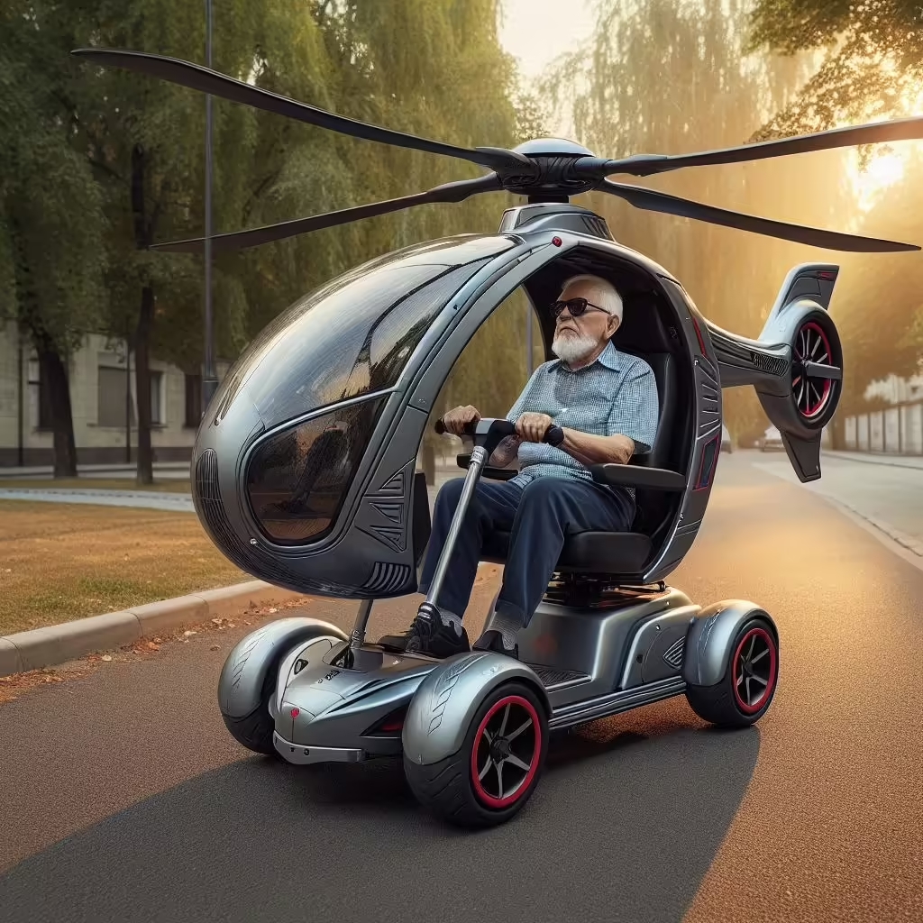 Helicopter Shape Mobility Scooter 4