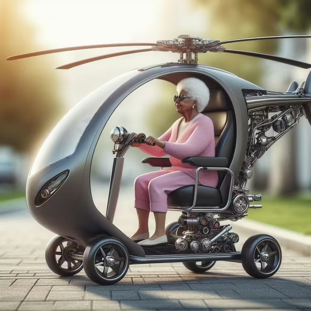 Helicopter Shape Mobility Scooter 5