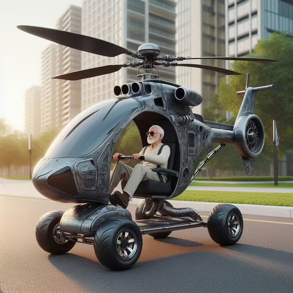 Helicopter Shape Mobility Scooter 6