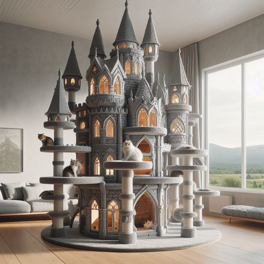 Hogwarts Castle Cat Tree 1