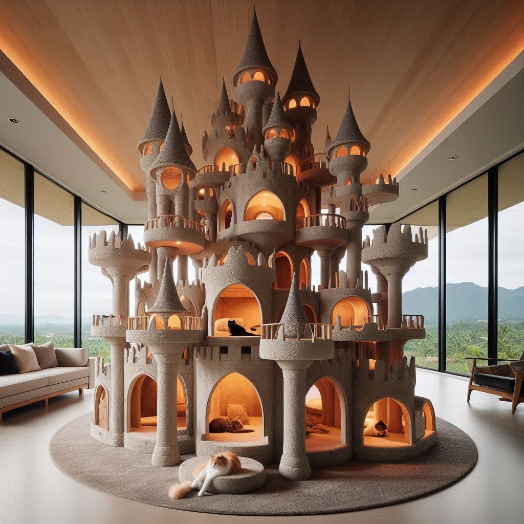 Hogwarts Castle Cat Tree 6