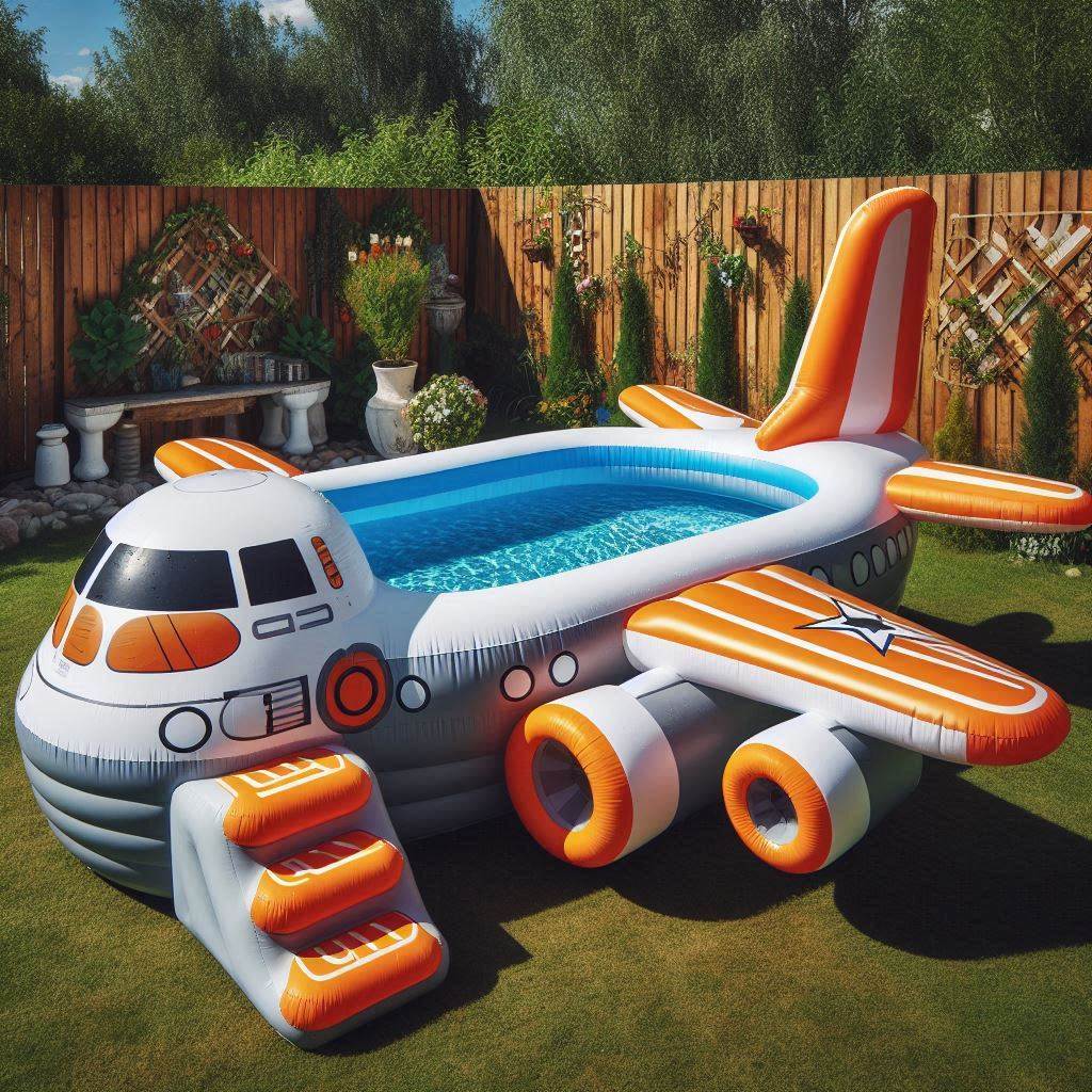 Inflatable Aeroplane Pools 1