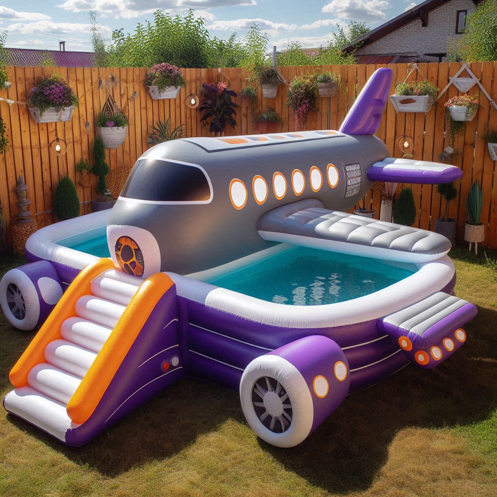 Inflatable Aeroplane Pools 7