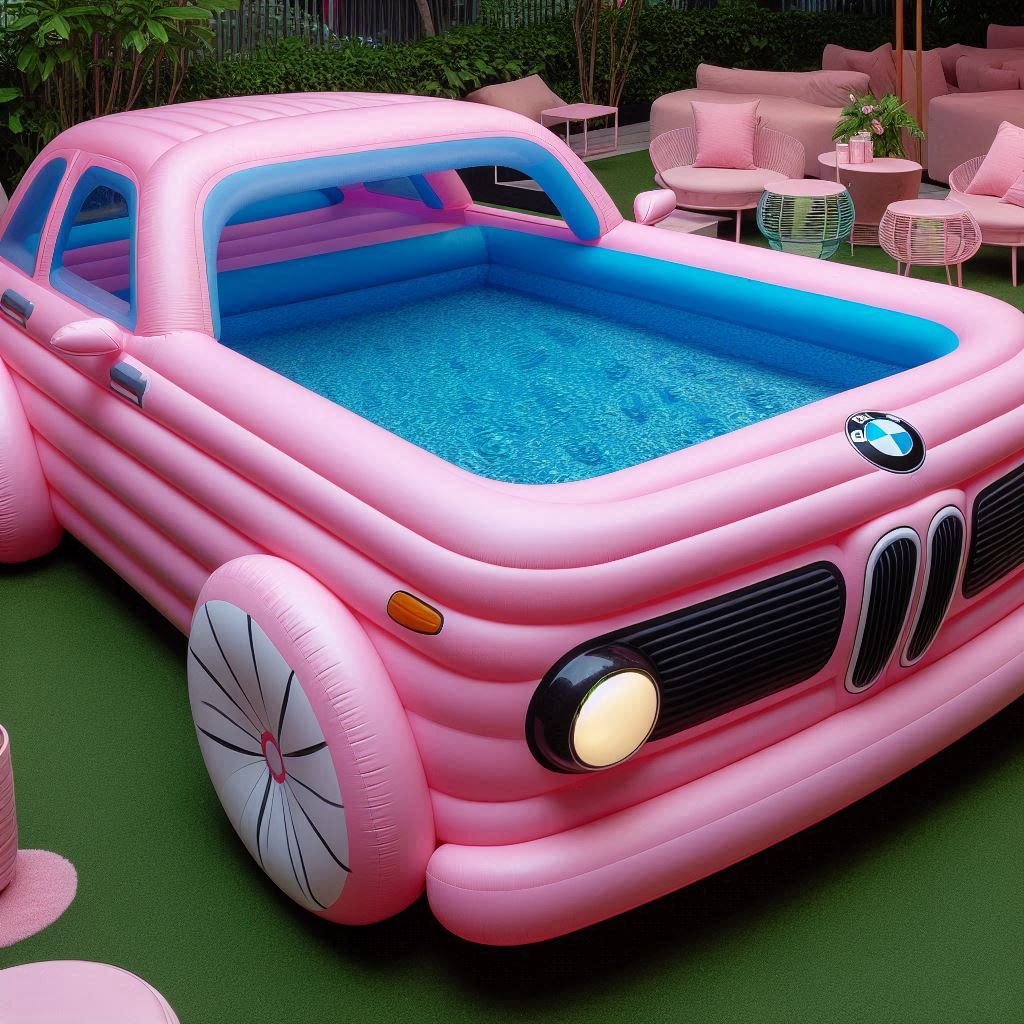 Inflatable BMW Car Pools 2