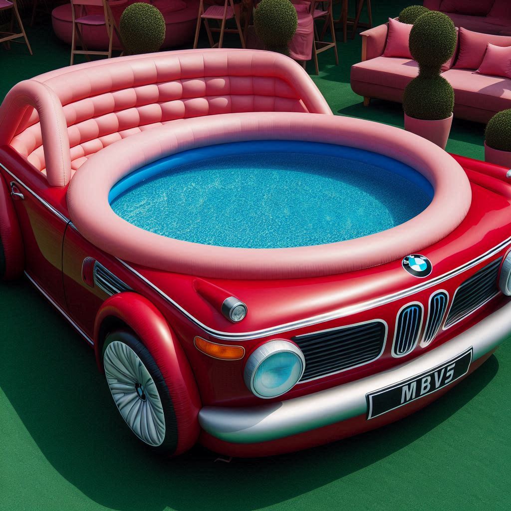 Inflatable BMW Car Pools 4