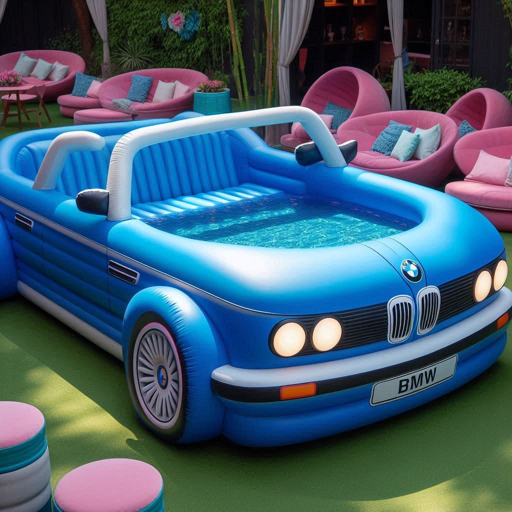 Inflatable BMW Car Pools 7